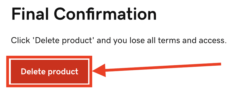 How to Delete Products in a GoDaddy Account step 4